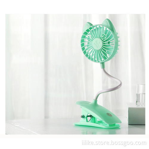 Rechargeable Mini Fan with Clamp